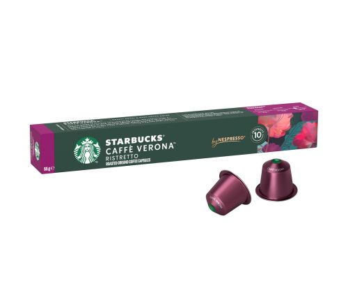 STARBUCKS Caffè Verona by Nespresso, Dark Roast, Coffee Capsules 10