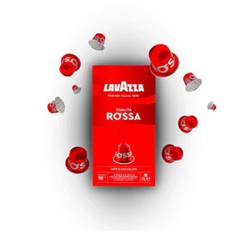 LAVAZZA CAPSULES COMPATIBLE WITH NESPRESSO* ORIGINAL | ESPRESSO Intensity 10/13 Qualità Rossa