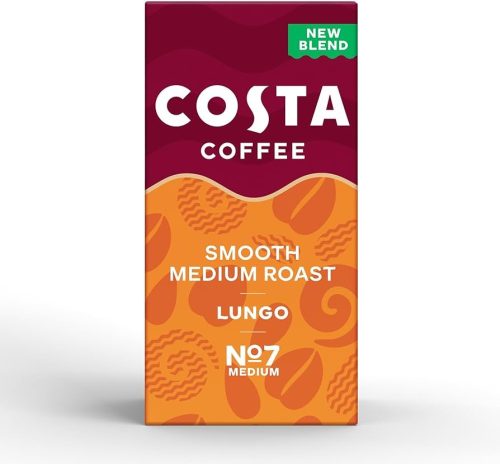 Costa Smooth Medium Roast Aluminium Coffee Pods (Pack of 10